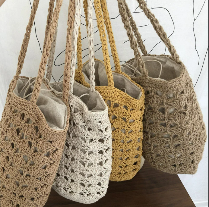 KNITTED BAG BASKET SMALL STYLE